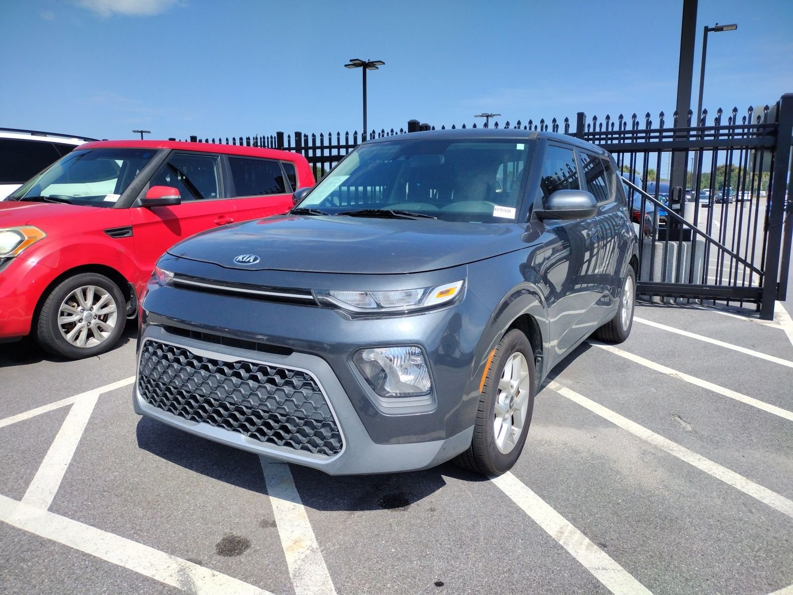 Used 2021 Gray Kia S image 2