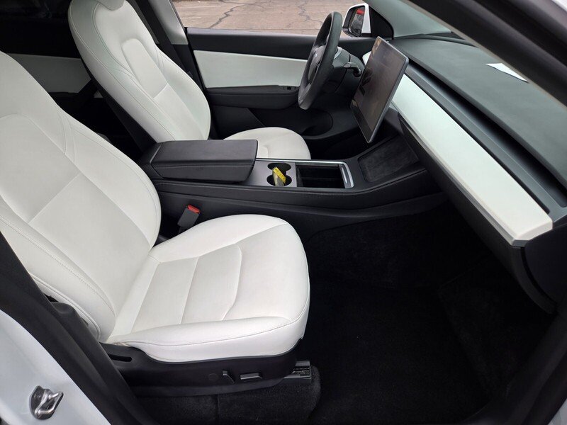 Used 2021 Pearl White Multi-Coat TESLA LONG RANGE AWD image 16