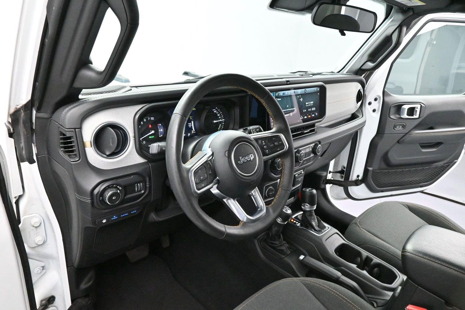 Used 2024 Bright White Clearcoat Jeep Sahara image 13