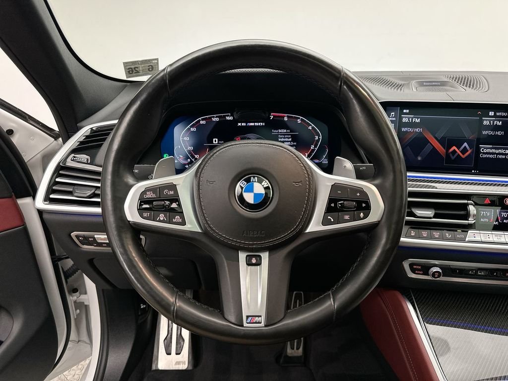 Used 2021 White Metallic BMW M50i image 30