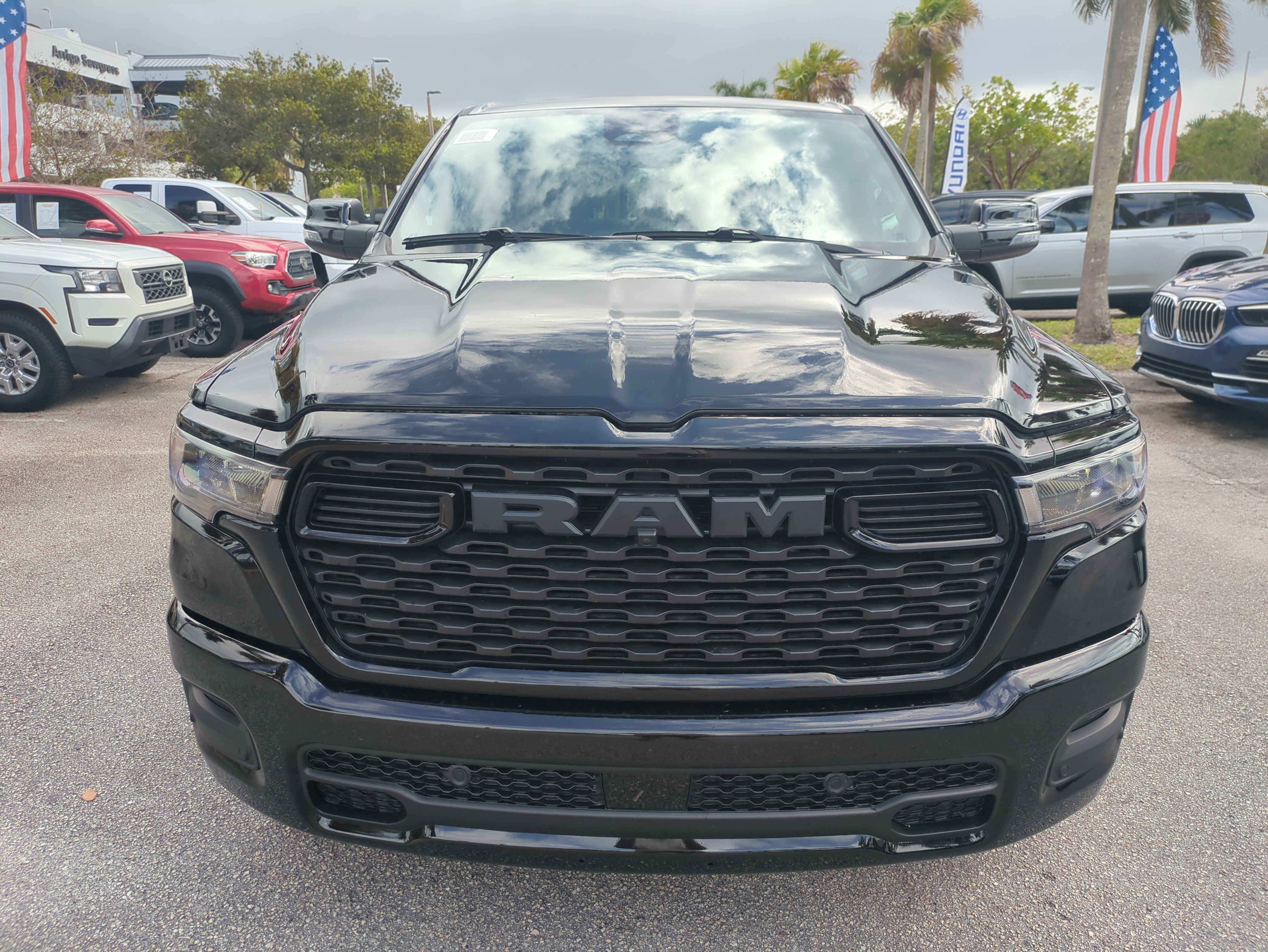 New 2025 Diamond Black Crystal Pearlcoat RAM Big Horn image 2