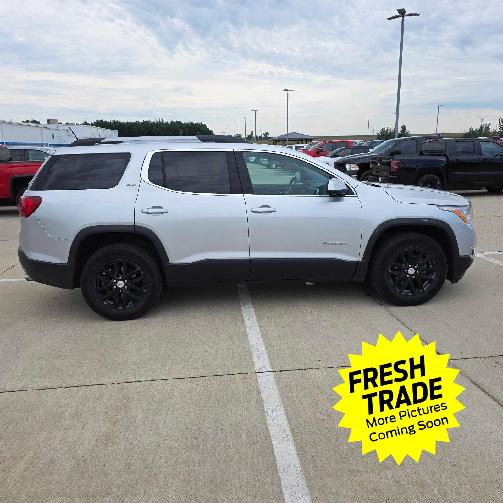 Used 2018 GMC Acadia SLT-1 with VIN 1GKKNULS7JZ155855 for sale in Charles City, IA