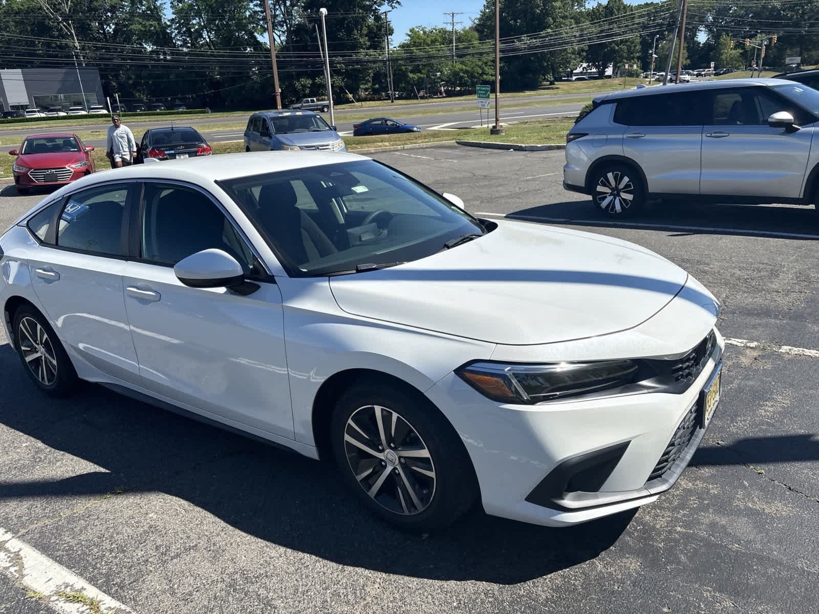 Used 2023 Platinum White Pearl Honda LX image 2