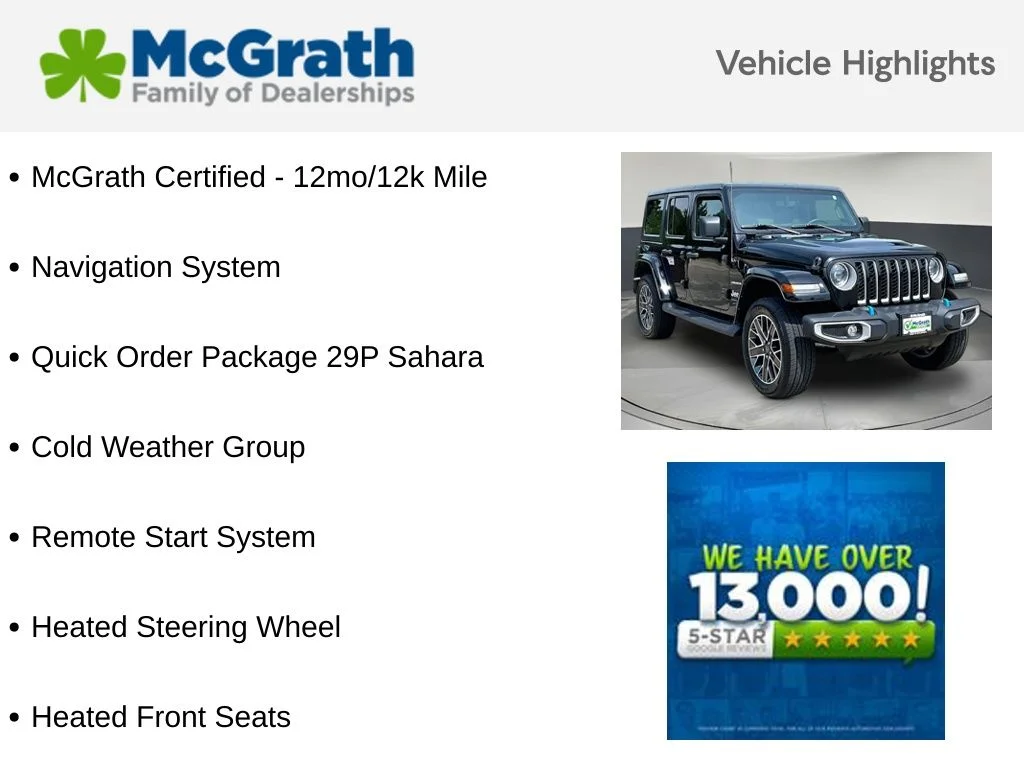 Used 2023 Black Jeep Sahara 4xe image 6