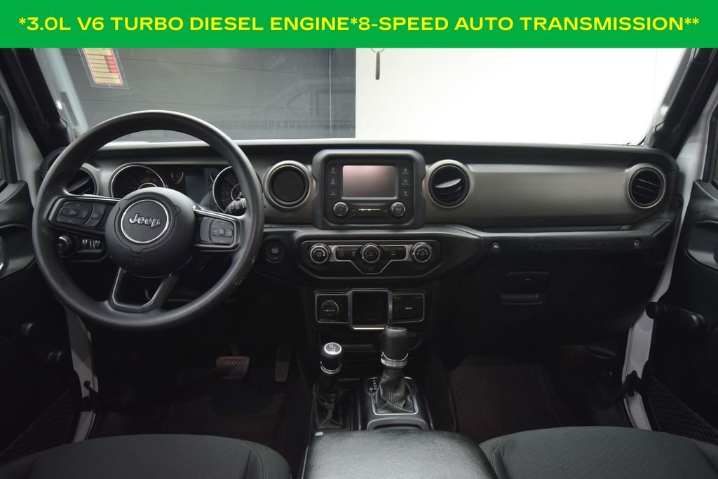 Used 2021 Bright White Clearcoat Jeep Unlimited Sport image 4