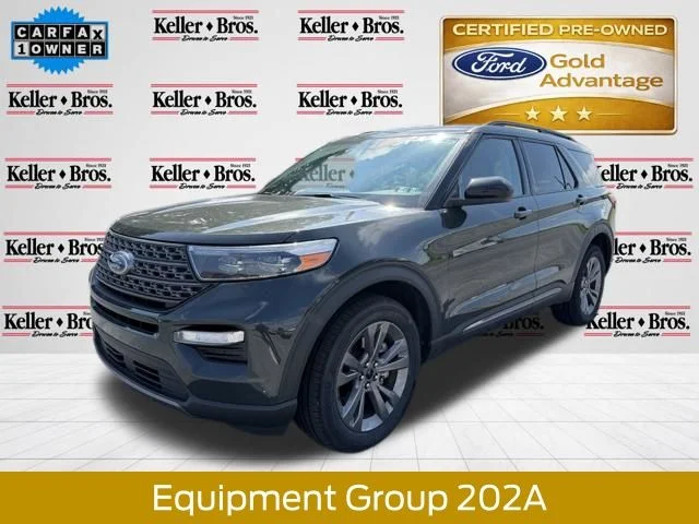 Certified Used 2022 Forged Green Metallic Ford XLT image 4