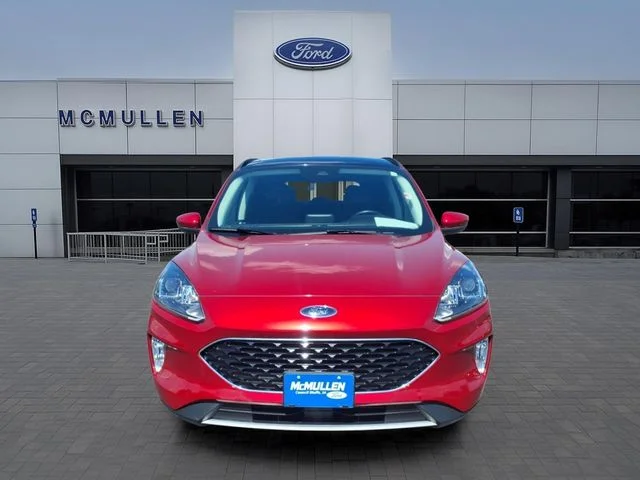 Certified Used 2021 Red Metallic Ford SEL image 2
