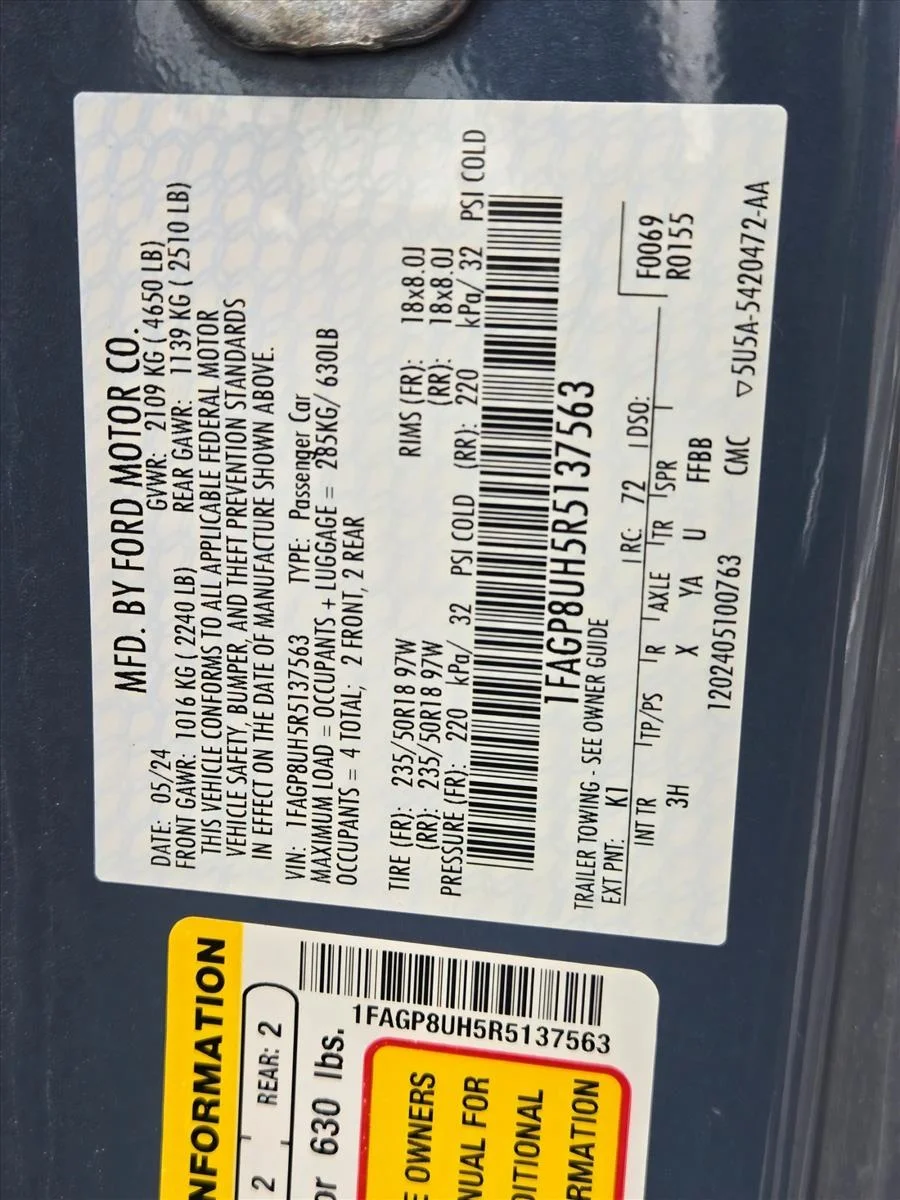 Used 2024 Vapor Blue Metallic Ford EcoBoost Premium image 18