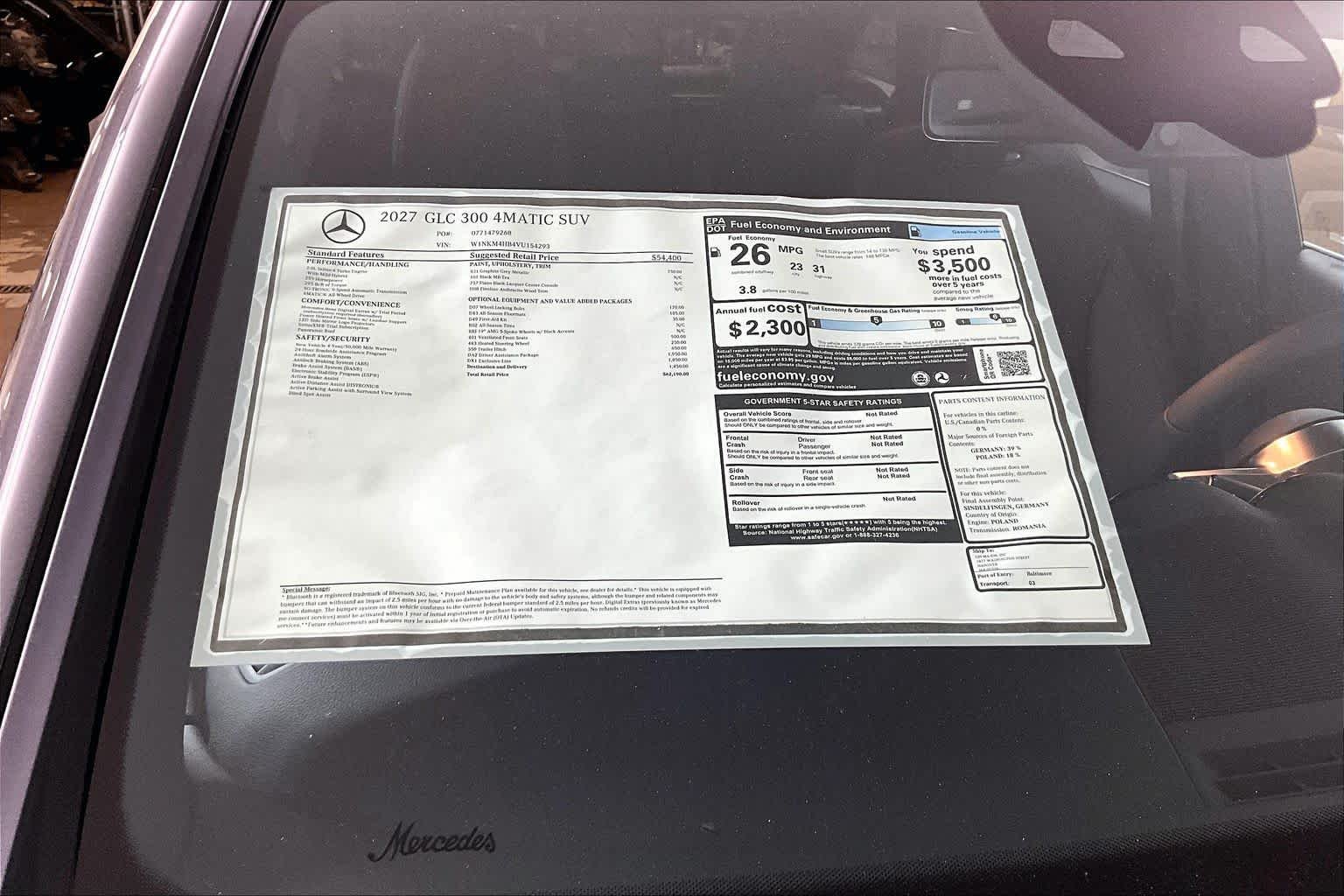 New 2027 Graphite Grey Metallic Mercedes-Benz GLC 300 image 19