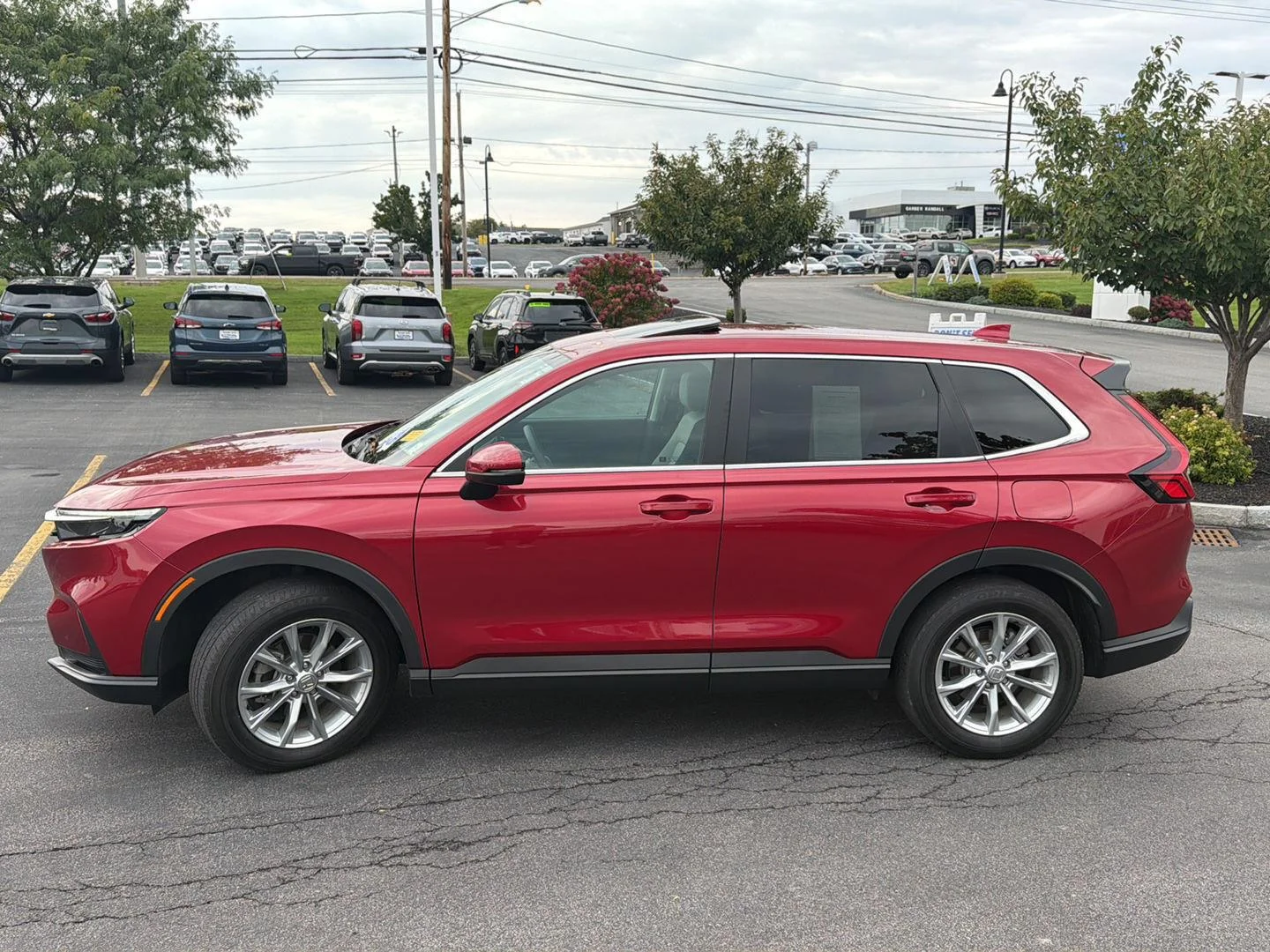 Used 2025 Radiant Red Metallic Honda EX image 4