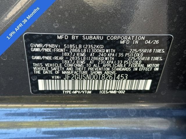 New 2026 MAGNETITE GRAY PEARL Subaru Limited Hybrid image 39