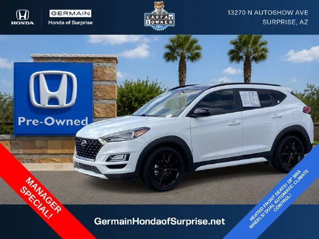 Used 2019 Dazzling White Hyundai Night image 1