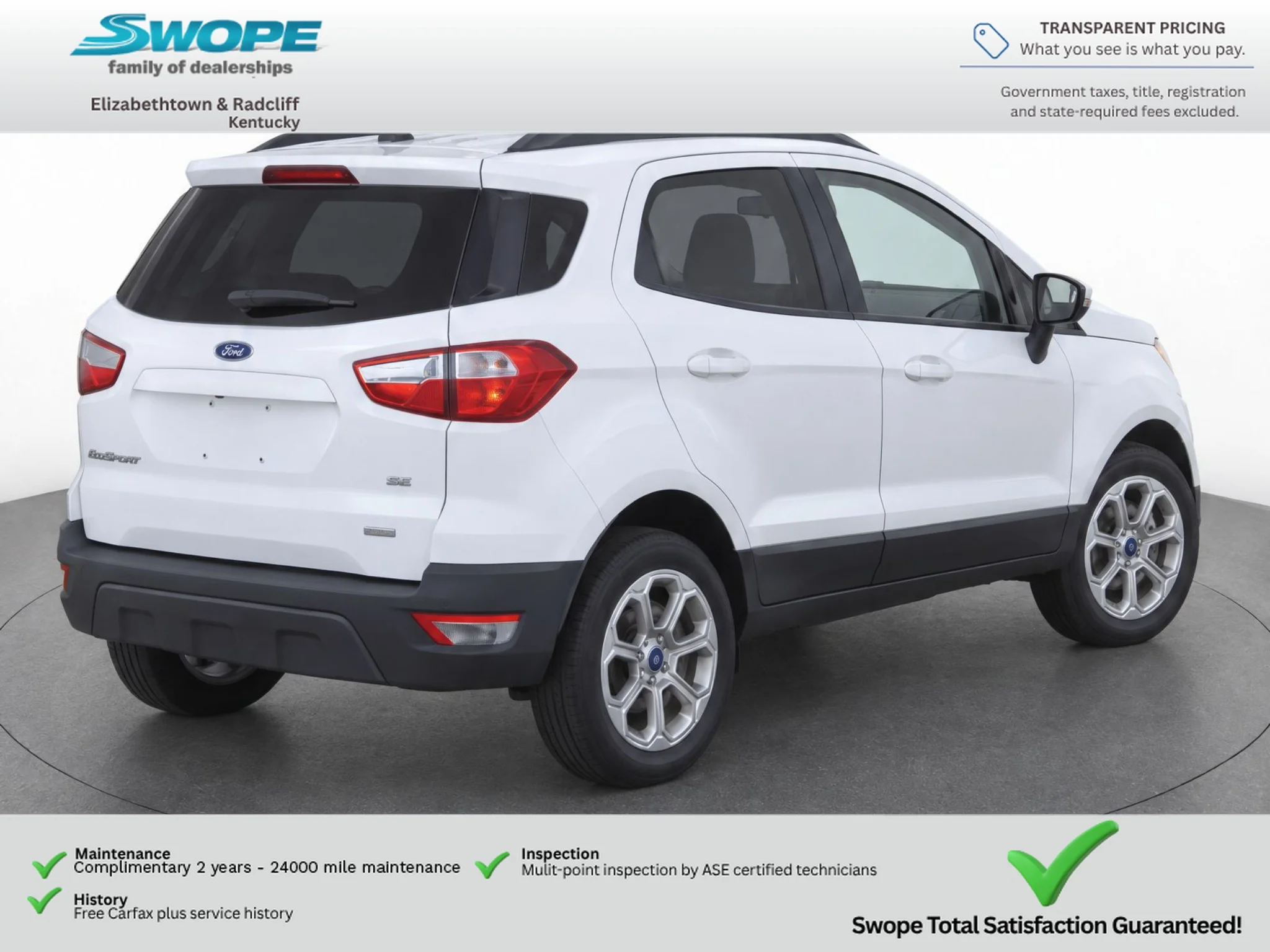Used 2018 Diamond White Ford SE image 7