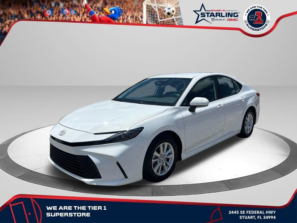 Used 2025 White Toyota LE image 1
