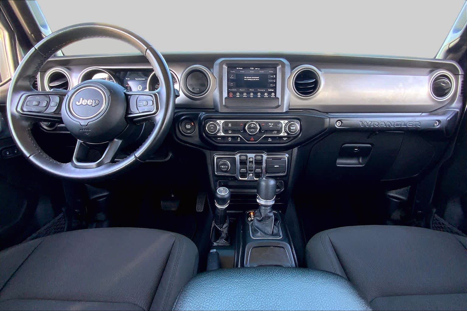 Used 2022 Granite Crystal Metallic Clearcoat Jeep Unlimited Sport S image 15