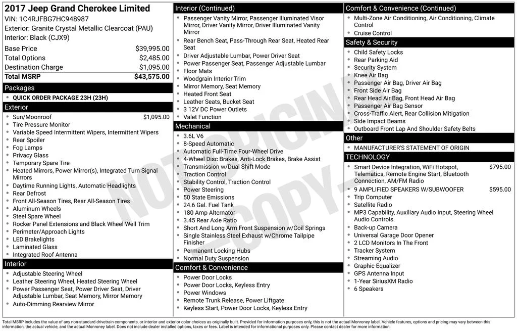 Used 2017 Gray Jeep Limited image 8