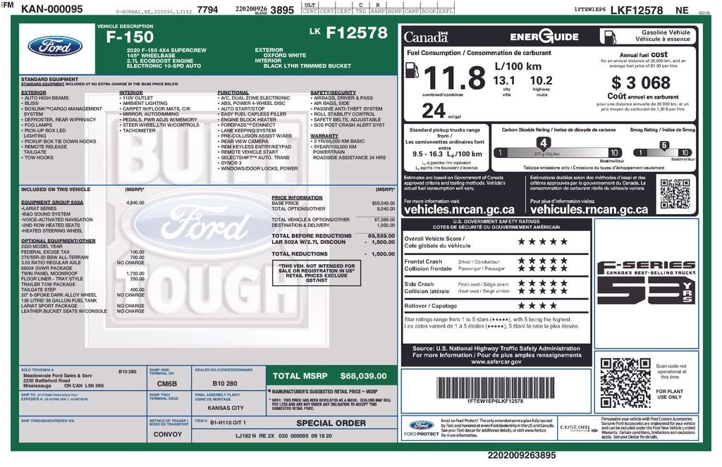 Used 2020 White Ford Lariat image 31