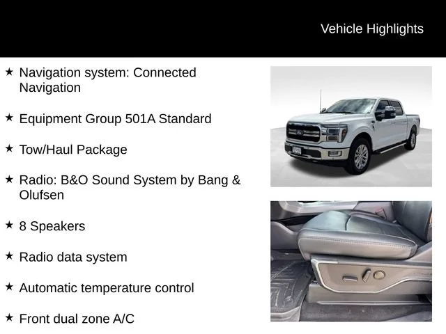 Used 2024 White Ford LARIAT image 8