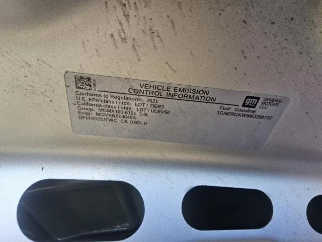 Used 2021 SILVER ICE METALLIC Chevrolet LT Cloth image 11