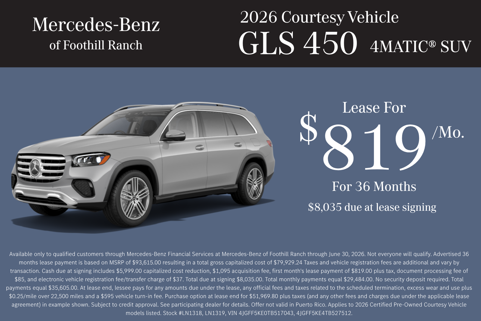 New 2026 Black Mercedes-Benz GLS 450 image 5