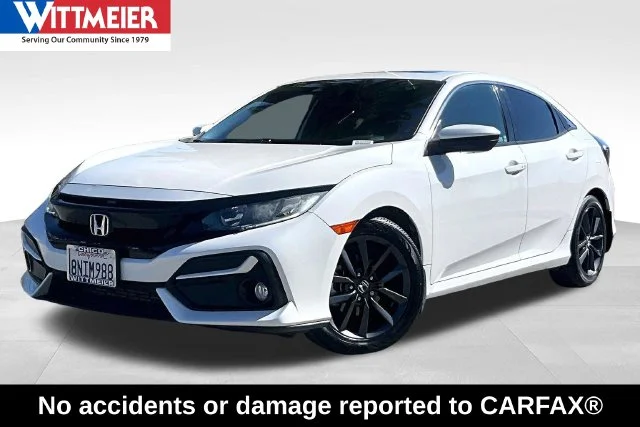 Used 2020 Platinum White Pearl Honda EX image 1