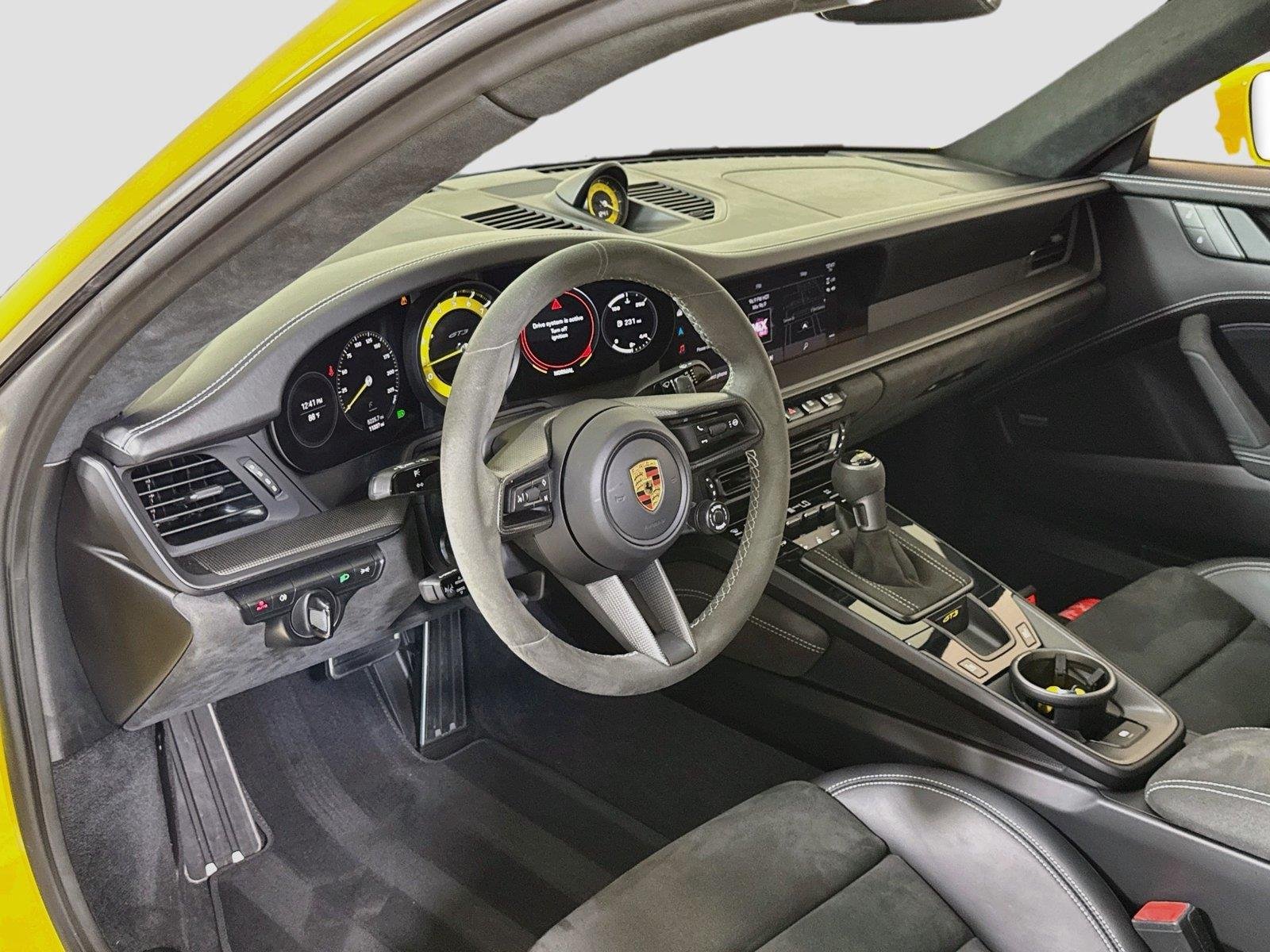 Used 2022 Racing Yellow Porsche GT3 | PCCB | PDLS+ | Matte Carbon Trim | Exclusive Design Taillights image 15