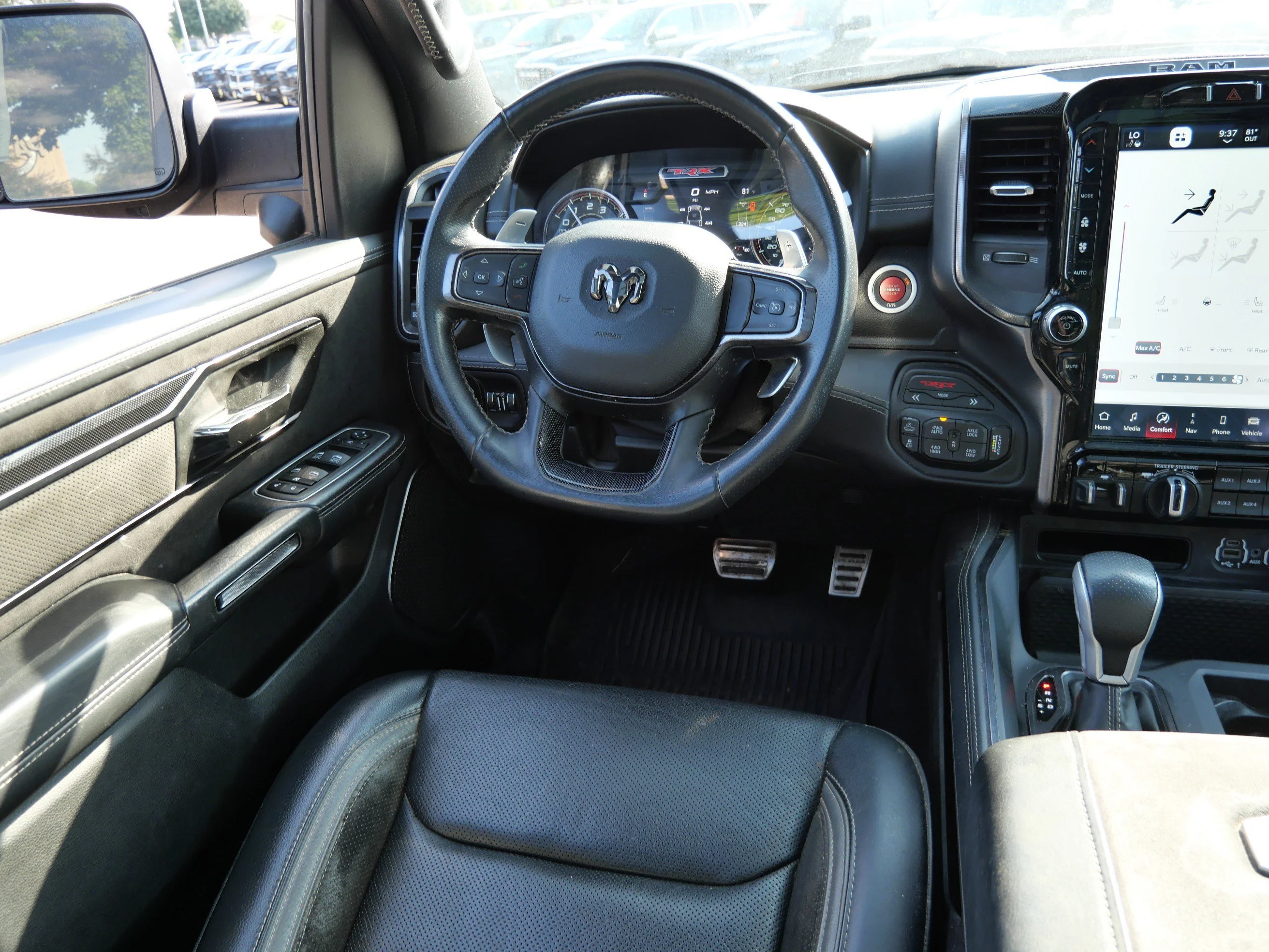 Used 2022 Diamond Black Crystal Pearlcoat Ram TRX image 9