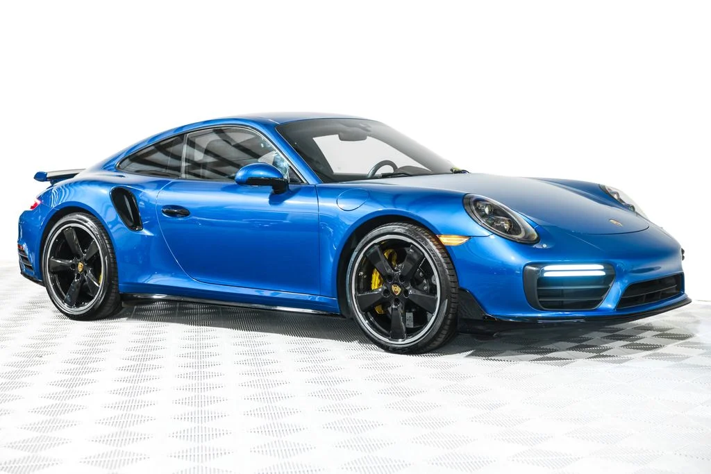 Used 2018 Blue Porsche Turbo S image 5