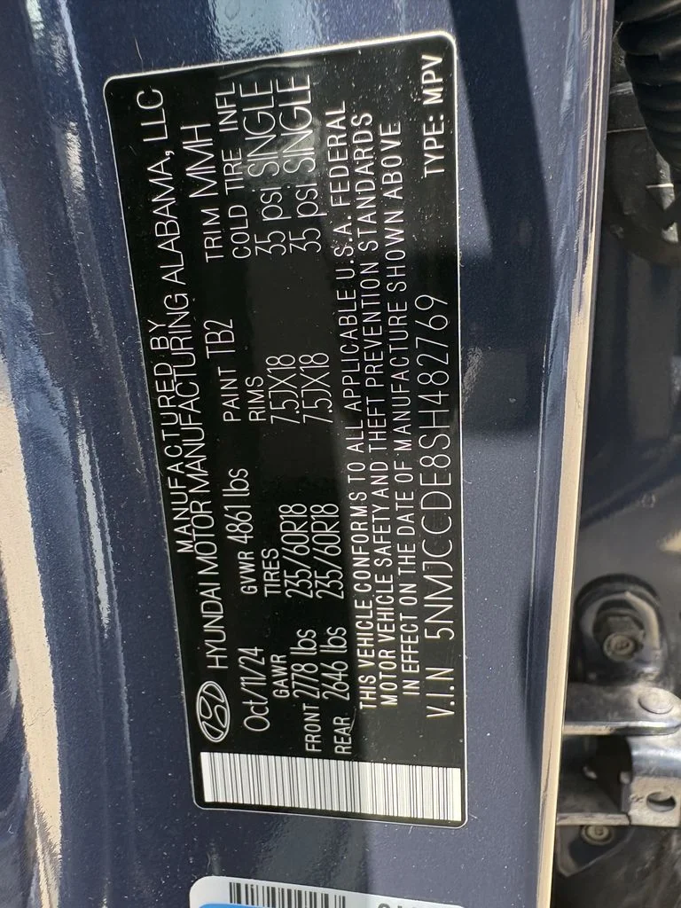 Used 2025 Atlantis Blue Hyundai SEL Convenience image 31