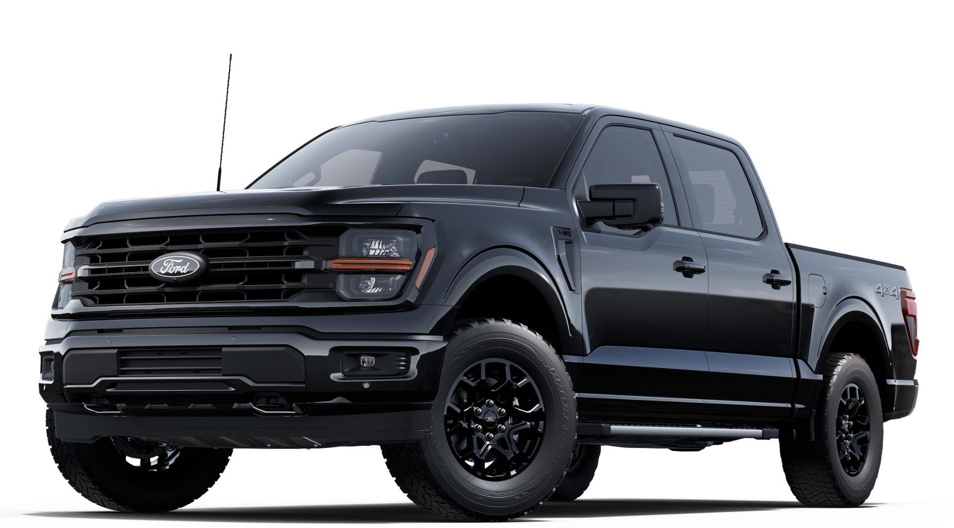 New 2025 Agate Black Metallic Ford XLT image 1