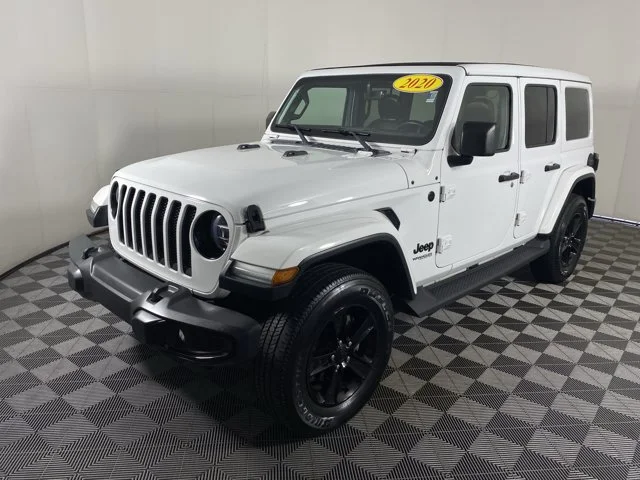 Used 2020 White Jeep Unlimited Sahara Altitude image 11