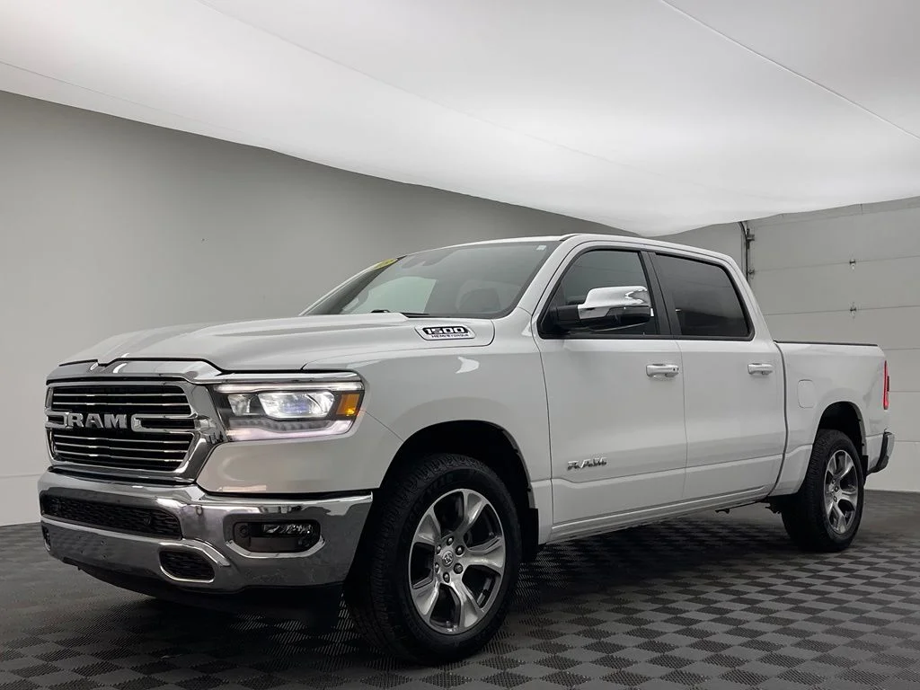 Used 2023 Ivory White Tri-Coat Pearlcoat Ram Laramie image 2