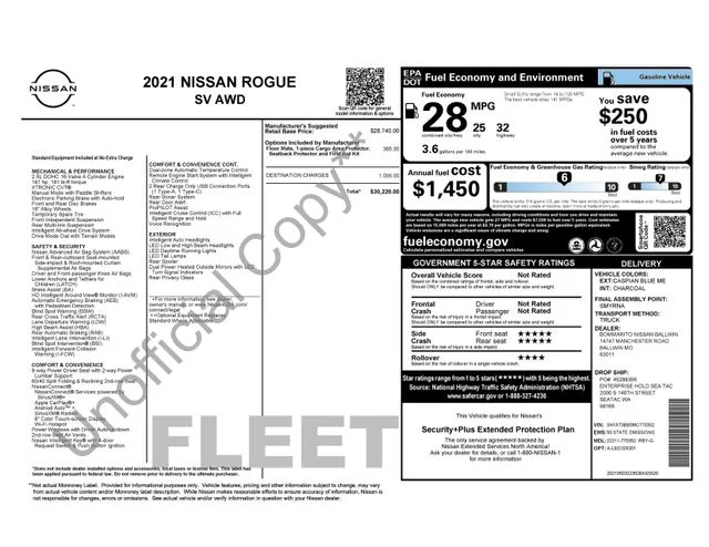 Used 2021 Caspian Blue Metallic Nissan SV image 24