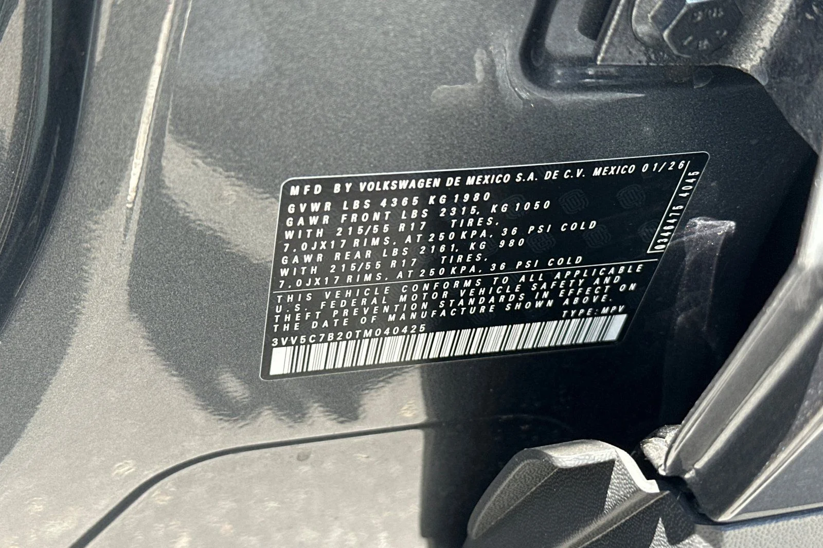 New 2026 Gray Volkswagen 1.5T S image 23