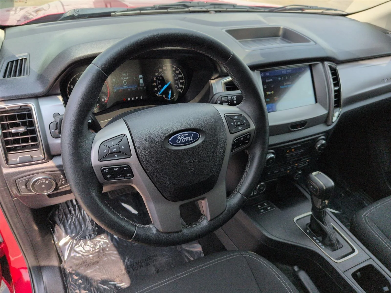 Used 2021 Rapid Red Metallic Tinted Clearcoat Ford XLT image 19