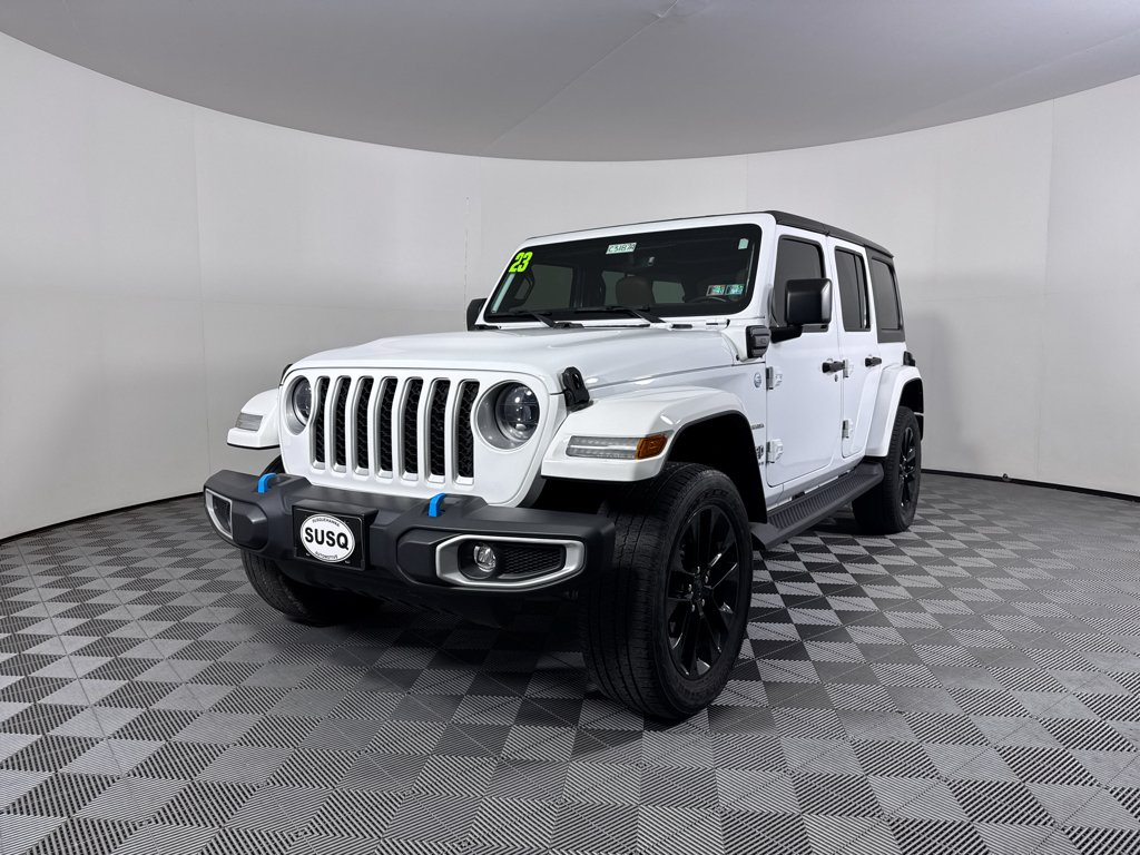 Used 2023 Bright White Clearcoat Jeep Sahara image 18