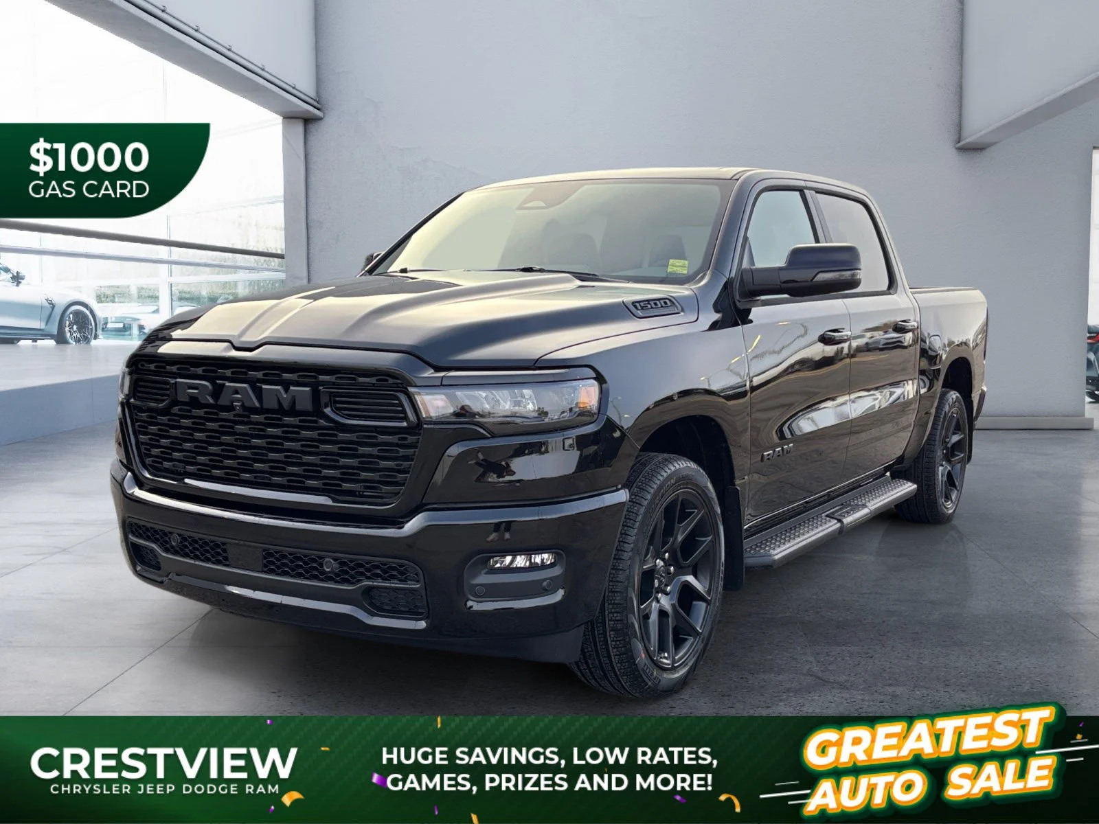 New 2027 Diamond Black Crystal Pearl Ram Sport image 1