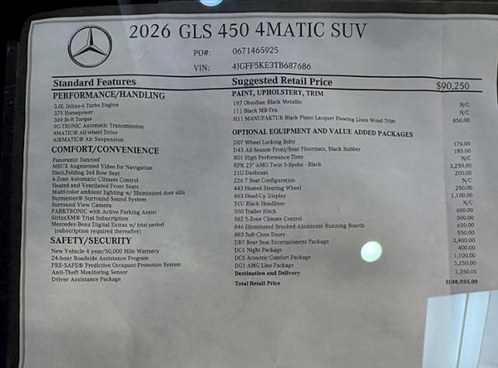 New 2026 Obsidian Black Metallic Mercedes-Benz 4MATIC® image 29