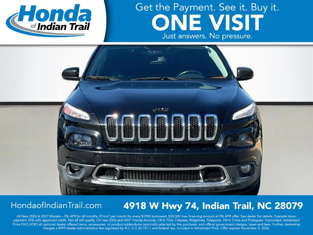 Used 2014 Jeep Cherokee Limited with VIN 1C4PJLDS2EW157655 for sale in Indian Trail, NC