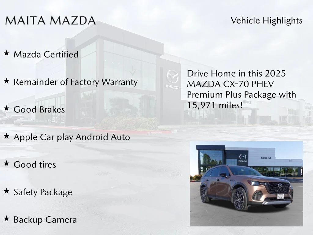 Certified Used 2025 Melting Copper Metallic Mazda Premium Plus image 8