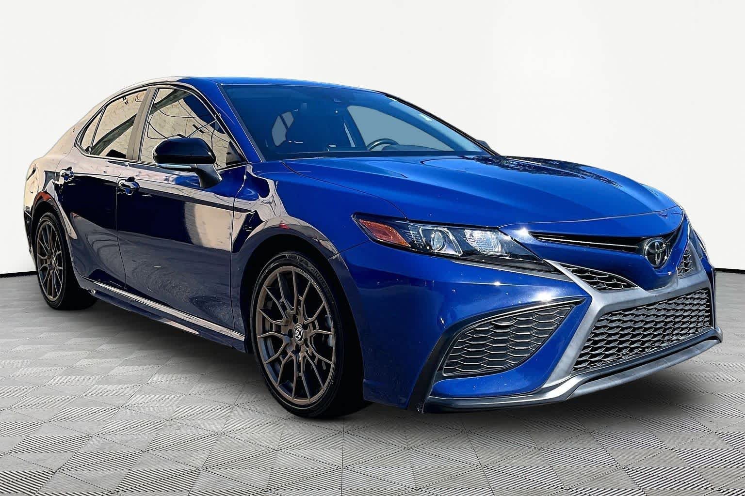 Certified Used 2024 Reservoir Blue Toyota SE Nightshade image 3