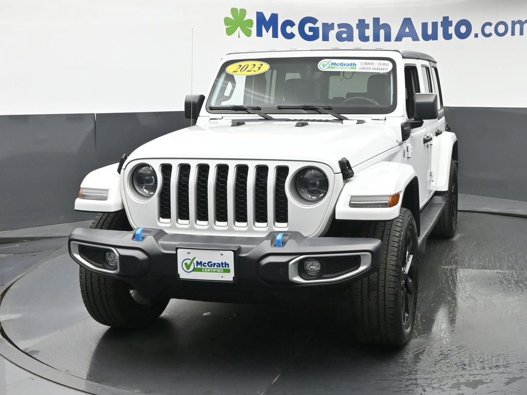 Used 2023 White Jeep Sahara 4xe image 6