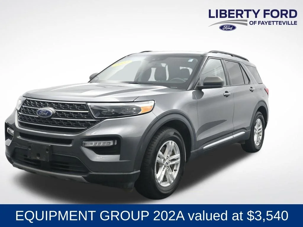 Used 2022 Carbonized Gray Metallic Ford XLT image 1