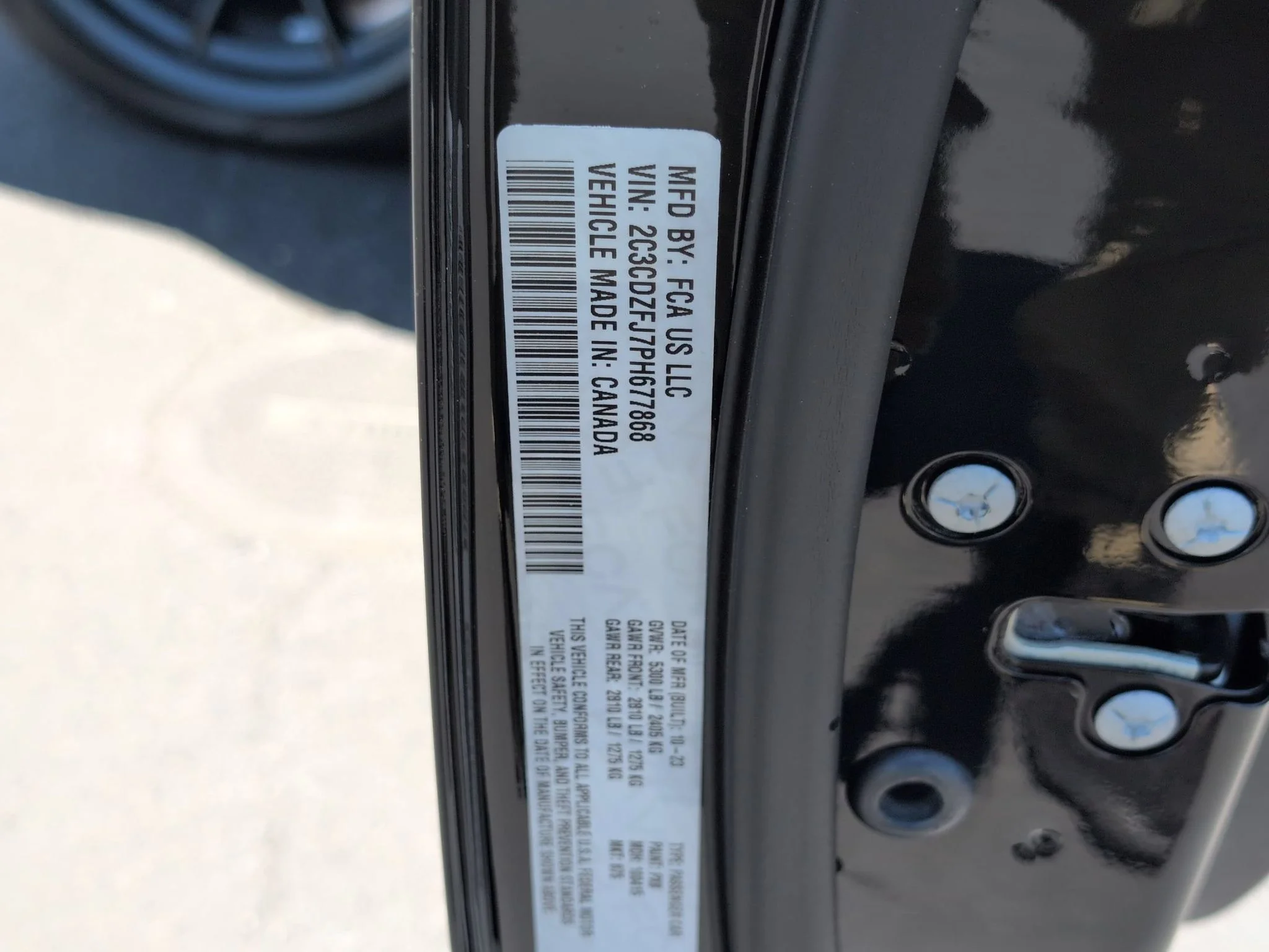 Used 2023 Pitch Black Clearcoat Dodge R/T Scat Pack Widebody image 32