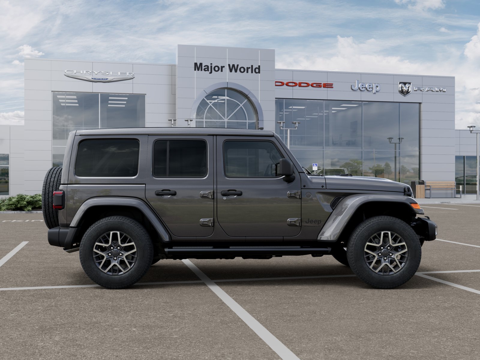 New 2026 Granite Crystal Metallic Clear-Coat Exterior Paint Jeep Sahara image 21