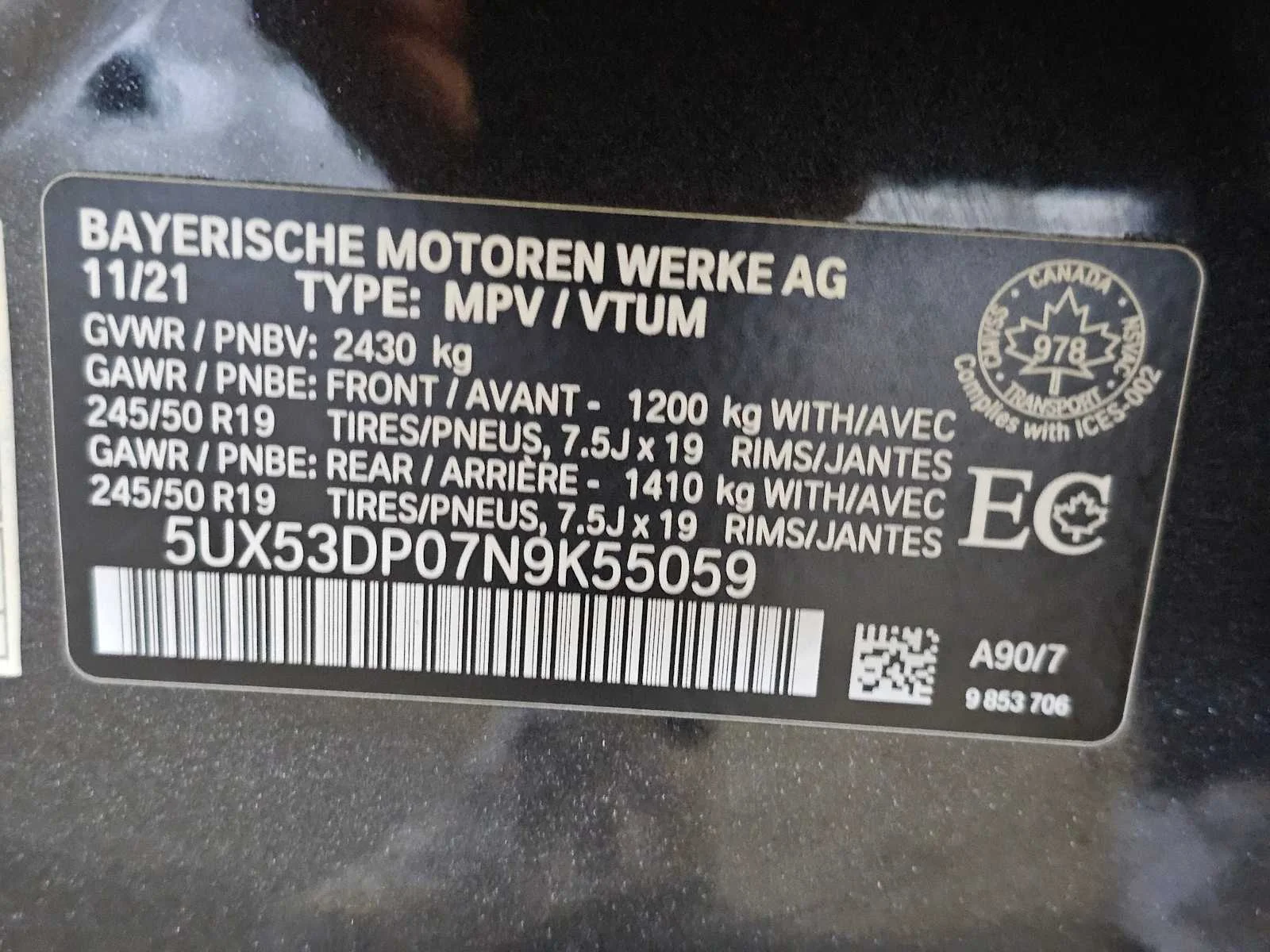 Used 2022 Dark Graphite Metallic BMW xDrive30i image 45