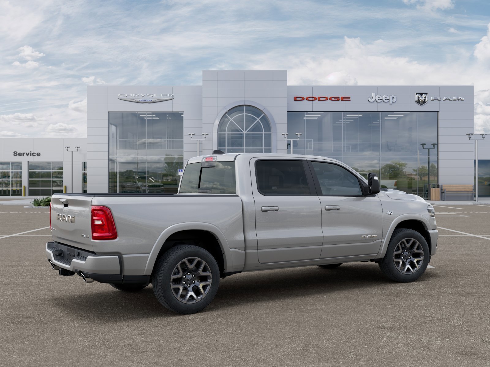New 2026 Silver Zynith Exterior Paint RAM Laramie image 4