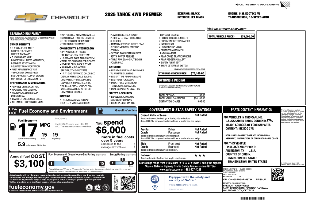 Used 2025 Black Chevrolet Premier image 3