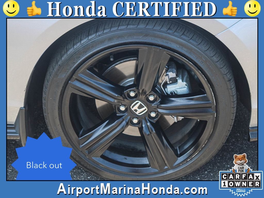 Certified Used 2024 Solar Silver Metallic Honda HYBRID SPORT-L image 14