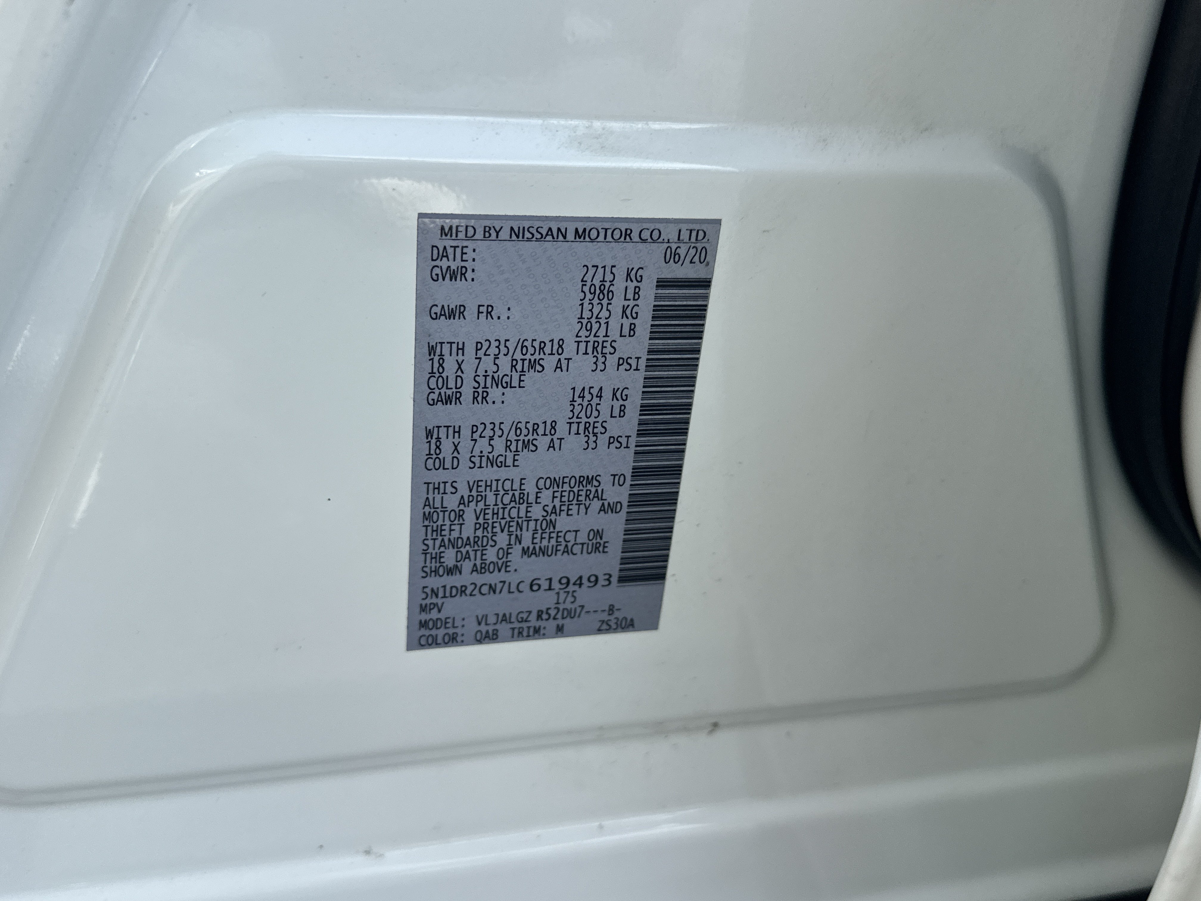 Used 2020 Pearl White Tricoat Nissan SL image 29